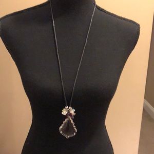 Chandelier Crystal Necklace Handcrafted by @windswepttrace